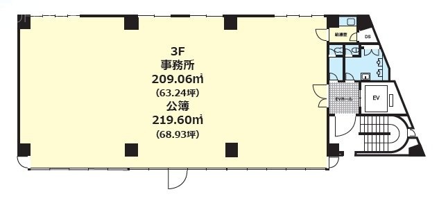 新川ダイユウビル3F 間取り図