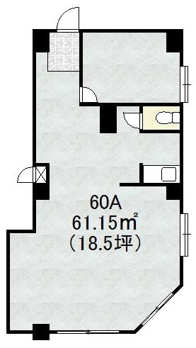 溝呂木第二ビル60A 間取り図