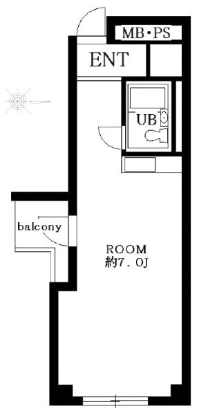トーカン渋谷キャステール312 間取り図