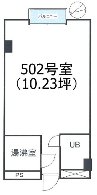 五月女(さおとめ)ビル502 間取り図