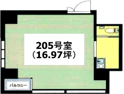 ノア芝大門205 間取り図