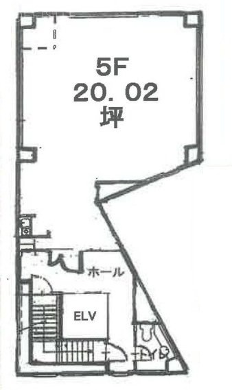 高鼻町川鍋ビル5F 間取り図