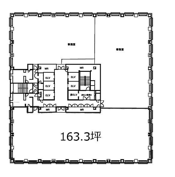 MFPR六本木麻布台ビル9F 間取り図