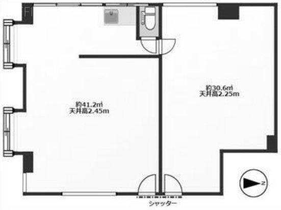 東武ハイライン西蒲田ビル2F 間取り図