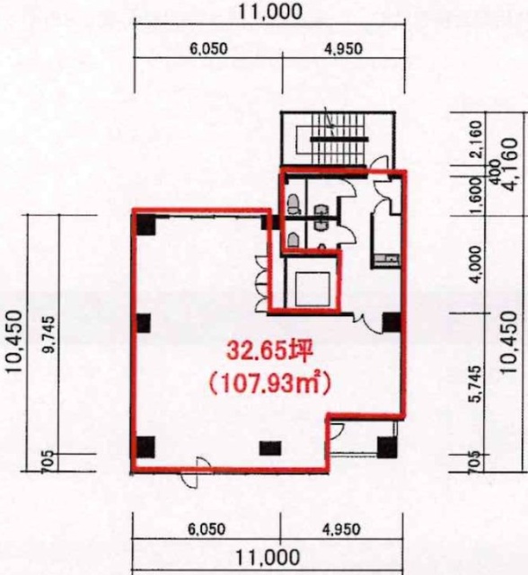 両国中屋ビル6F 間取り図