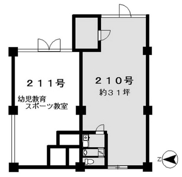 武蔵野グリーンタウンG棟210 間取り図