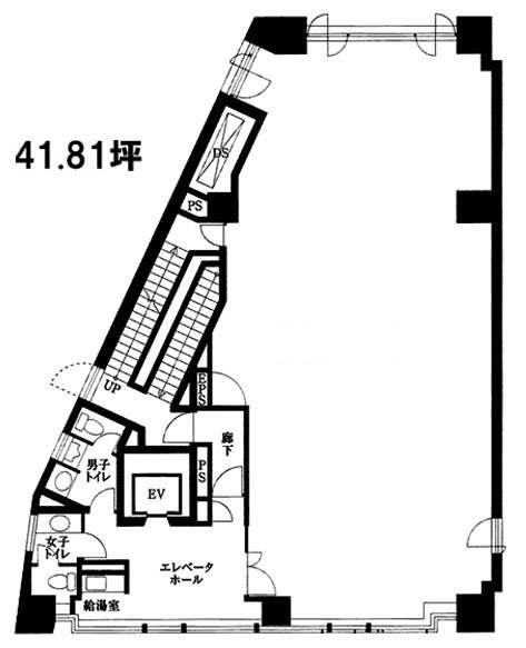 JR八丁堀ビル8F 間取り図