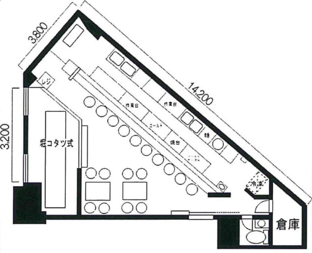 中島ビル2F 間取り図