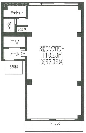 マルイチ(丸一)ビル8F 間取り図