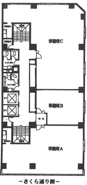 田中八重洲ビルA 間取り図