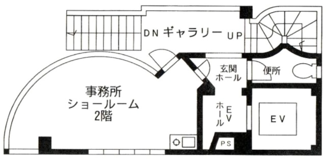 クレスト山の上ビル2F 間取り図