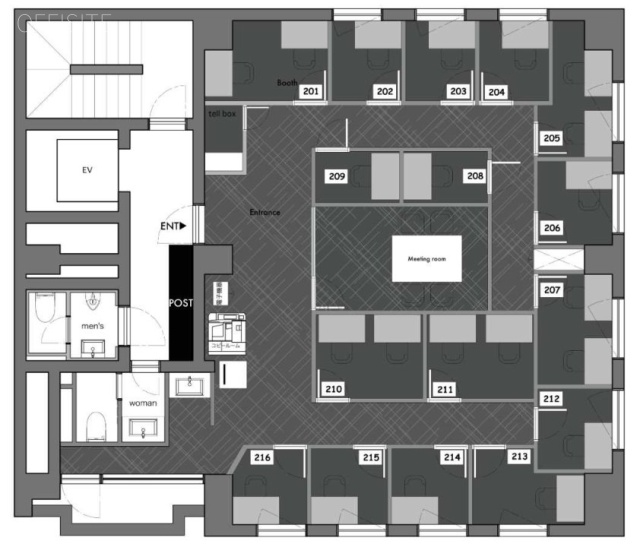 ウィンド築地Ⅱビル203 間取り図