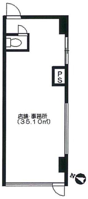 小林第一マンションビル103 間取り図