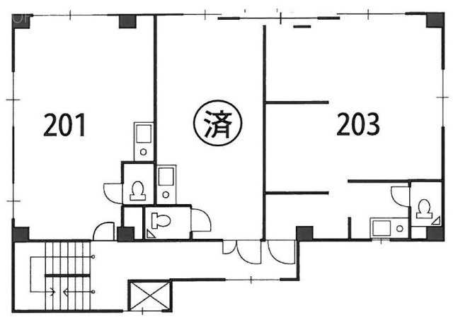 高野ビル201 間取り図