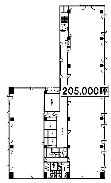 日本大通ビル2F 間取り図