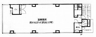 クサフカビル2F 間取り図