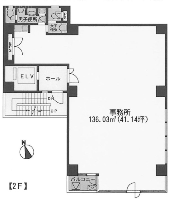 E-1ビル2F 間取り図