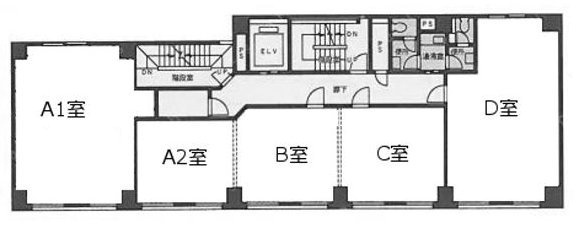いちご銀座612ビルC 間取り図