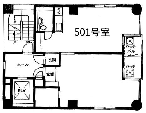 三雄ビル501 間取り図