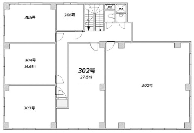 平和ビル304 間取り図