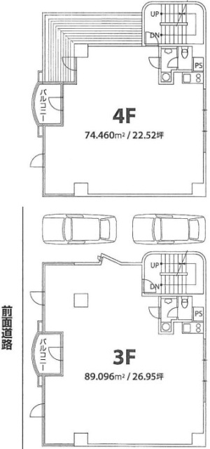 KHビル3F～4F 間取り図