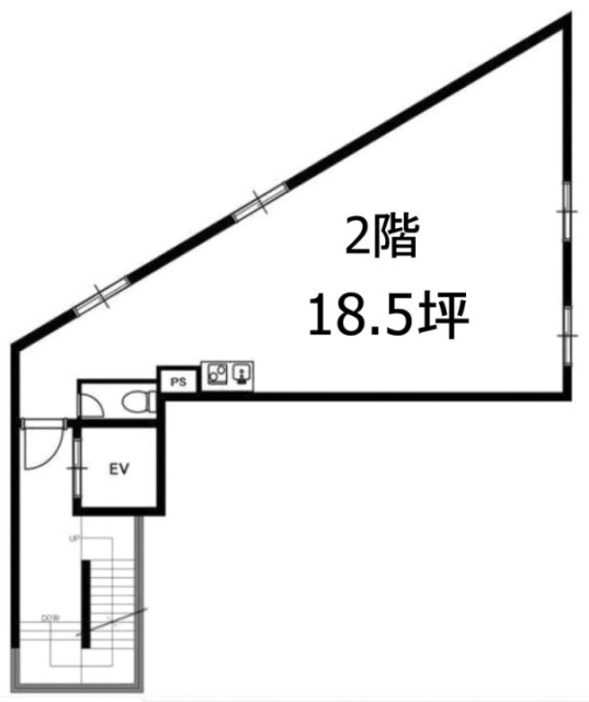 Casamiaビル2F 間取り図