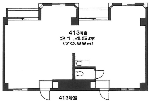 原宿リビン413 間取り図