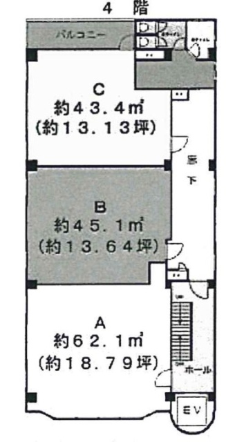 エイケイビルA 間取り図