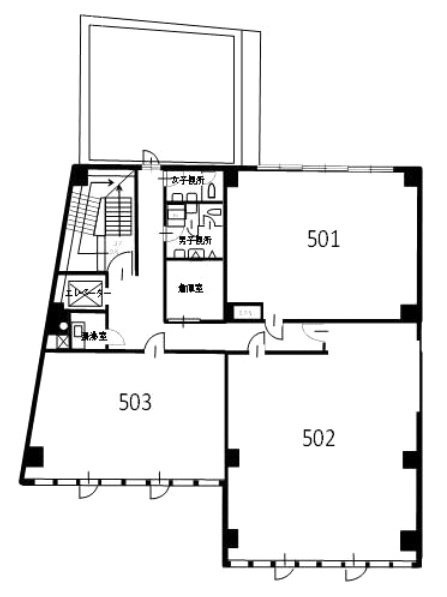 代々木中央ビル503 間取り図