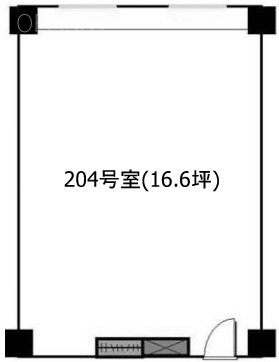 アイオス五反田アネックス204 間取り図