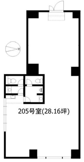 ベイテラス北品川ビル205 間取り図