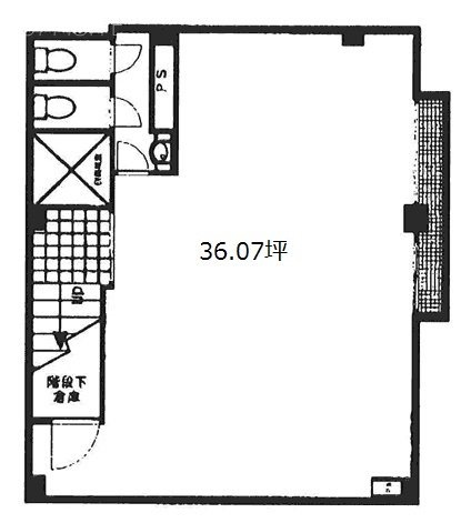 サンクス神田ビルB1F 間取り図