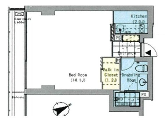 AOYAMA ALLEYビル203 間取り図