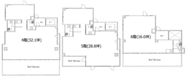 アートヒルズ赤坂4F~6F 間取り図