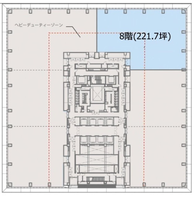 東京スクエアガーデン8F 間取り図