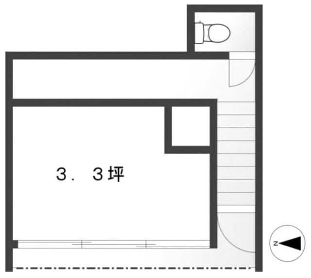 清水ビル1F 間取り図