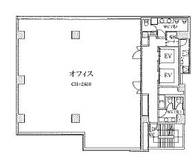 GYB秋葉原(秋葉原南ビジネスセンター)2F 間取り図