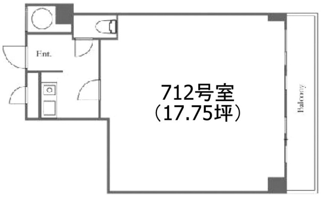ライオンズステーションプラザ半蔵門712 間取り図