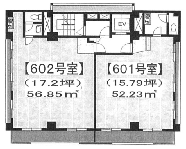 大堀ビル602 間取り図