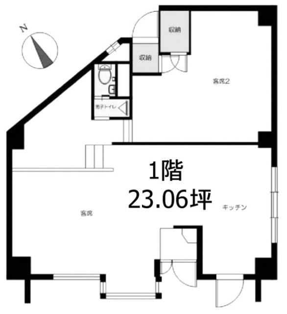 カーサ早稲田ビル1F 間取り図