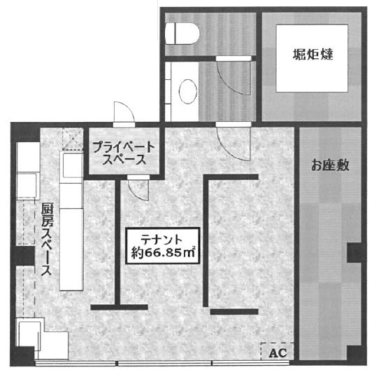 SK曳舟ビル1F 間取り図