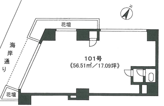 銀座ダイヤハイツ101 間取り図