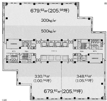 芝浦スクエアビル10F 間取り図