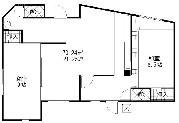 福山ビル1F 間取り図