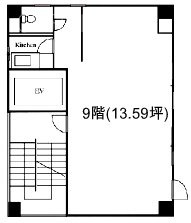 キングビル9F 間取り図