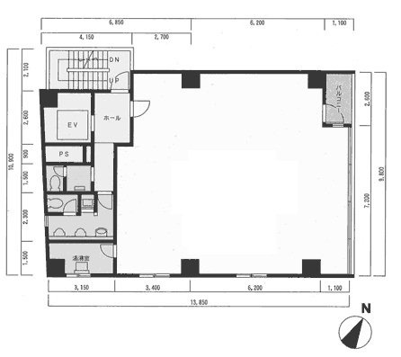 台東NSビル4F 間取り図