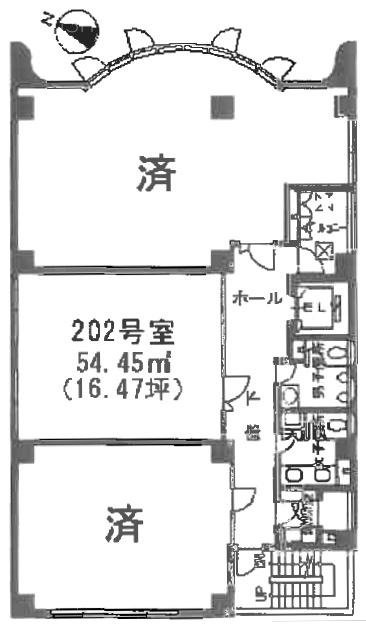 新宿ミハマビル202 間取り図