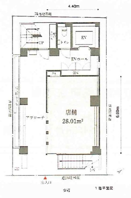 ハビウル銀座(銀座1138)ビル1F 間取り図