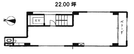 喜地ビル5F 間取り図
