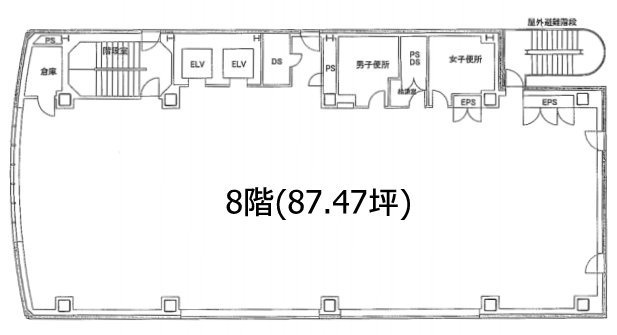 ヤマトインターナショナル日本橋ビル8F 間取り図